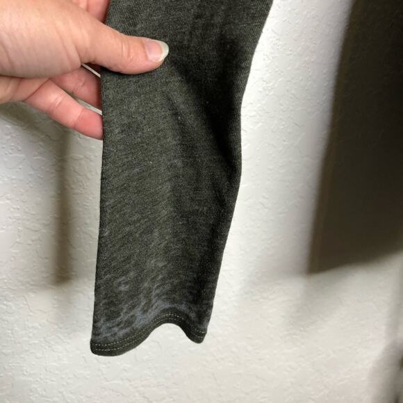 Chaser green white rose guitar graphic open back cutout top size Small - Picture 6 of 12